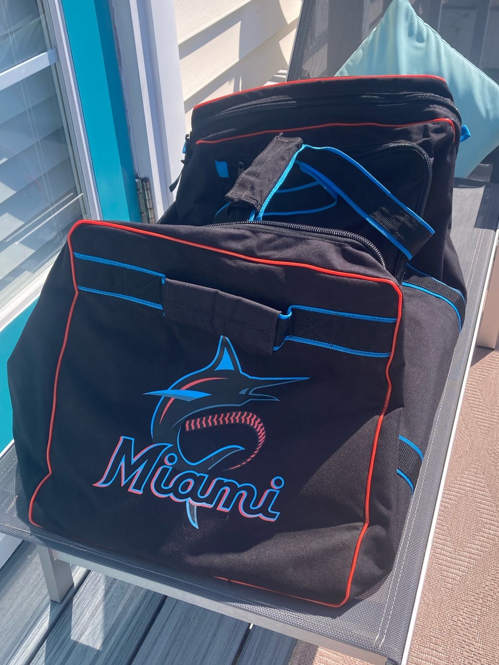 Miami Marlins Professional Equipment Travel Duffel Bag - XXL